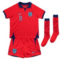 England Marcus Rashford #11 Bortatröja Barn VM 2022 Kortärmad (+ Korta byxor)